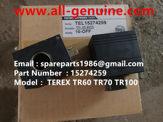 Китай TEREX 15274259 КАТУШКА СОЛЕНОИДА NHL САМОСВАЛ С ЖЕСТКОЙ РАМОЙ TR35 TR50 TR60 TR100 3305B 3305F 3303 3307 TR45 TR70 MT4400 CUMMINS поставщик