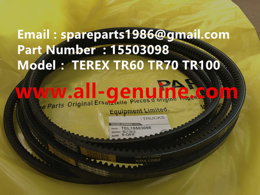 Китай TEREX 15503098 РЕМЕНЬ ВНЕДОРОЖНЫЙ САМОСВАЛ NHL TR35 TR50 TR60 TR100 3305B 3305F 3303 3307 TR45 TR70 MT4400 CUMMINS поставщик