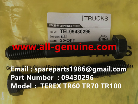 Китай TEREX 09430296 BOLT NHL DUMP TRICK TR35 TR50 TR60 TR100 3305B 3305F 3303 3307 TR45 TR70 MT4400 поставщик
