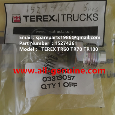Китай TEREX 15274261 КОМПЛЕКТ ПРЕДОХРАНИТЕЛЬНОГО КЛАПАНА NHL САМОСВАЛ КАРЬЕРНЫЙ TR35 TR50 TR60 TR100 3305B 3305F 3303 3307 TR45 TR70 MT4400 поставщик