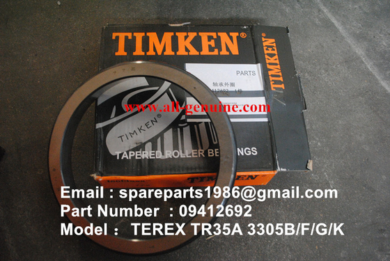 Китай TEREX 09412692 ПОДШИПНИК ЧАШКИ TIMEKN QUARRY  САМОСВАЛ NHL TR35 TR50 TR60 TR100 3305B 3305F 3303 3307 TR45 TR70 MT4400 поставщик