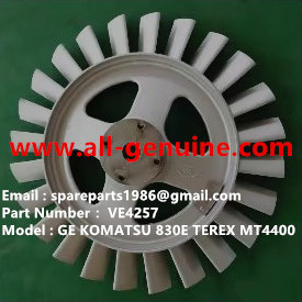 Китай VE4257 FAN 5GY19L6 колесный мотор GE KOMATSU 730E 830E TEREX UNIT RIG BUCYRUS MT4400AC MT5500 MT3600 NTE240 NTE260 поставщик