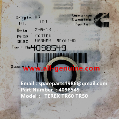 Китай CUMMINS TEREX 4098549 ШАЙБА САМОСВАЛ NHL TR35 TR50 TR60 TR100 3305B 3305F 3303 3307 TR45 TR70 MT4400 CUMMINS ALLISON поставщик