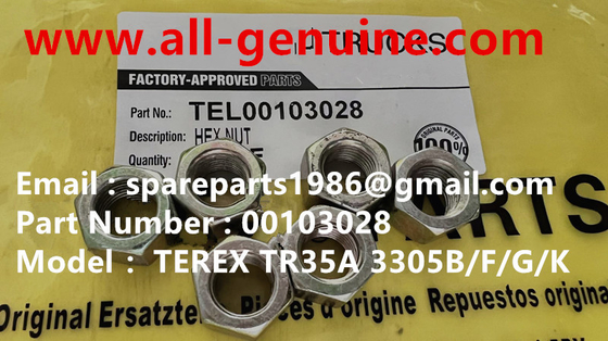 Китай 00103028 NUT TEREX TR50 TR60 TR70 TR100 TR45 3305F 3305B TR35A Строгий грузовик для сброса грузов поставщик
