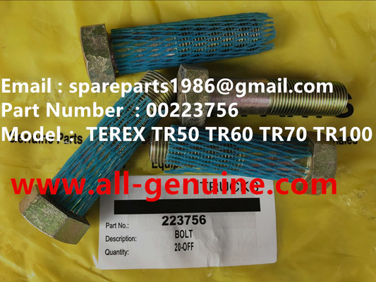 Китай TEREX 00223756 BOLT NHL MINING DUMP TRICK TR35 TR50 TR60 TR100 3305B 3305F 3303 3307 TR45 TR70 MT4400 поставщик