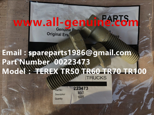 Китай TEREX 00223473 BOLT NHL MINING DUMP TRICK TR35 TR50 TR60 TR100 3305B 3305F 3303 3307 TR45 TR70 MT4400 поставщик