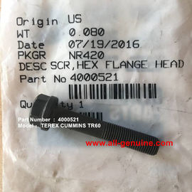 Китай ДВИГАТЕЛЬ CUMMINS TEREX 4000521 БОЛТ NHL САМОСВАЛ КАРЬЕРНЫЙ КАРЬЕР TR45 TR50 TR60 TR70 поставщик