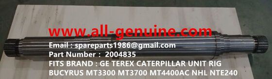 Китай 2004835 ВАЛ РОТОРА MT4400AC MT5500 MT3600 MT3700 MT3300 TEREX UNIT RIG BUCYRUS NTE240 NTE260 ПРИВОД КОЛЕСНОГО ДВИГАТЕЛЯ GE поставщик