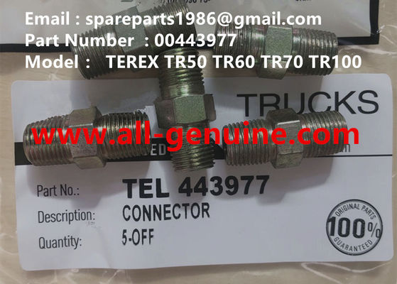 Китай TEREX 00443977 РАЗЪЕМ КАРЬЕРНЫЙ ВНЕДОРОЖНЫЙ САМОСВАЛ NHL TR35 TR50 TR60 TR100 3305B 3305F 3303 3307 TR45 TR70 MT4400 поставщик