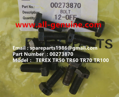 Китай TEREX 00273870 БОЛТ ВНЕДОРОЖНЫЙ САМОСВАЛ NHL TR35 TR50 TR60 TR100 3305B 3305F 3303 3307 TR45 TR70 MT4400 поставщик