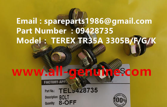 Китай 09428735 БОЛТ TEREX NHL SANY TR35A 3303 3305 3307 TR50 TR60 TR100 NTE240 NTE260 MT3600 MT3700 MT4400AC поставщик