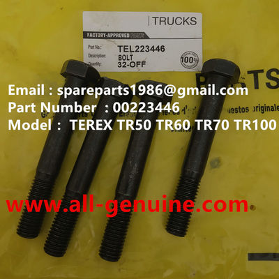 Китай TEREX 00223446 БОЛТ TR50 TR60 TR70 TR100 TR45 3305F 3305B TR35A КАРЬЕРНЫЙ САМОСВАЛ С ВЫСОКОЙ ПРОХОДИМОСТЬЮ CUMMINS ALLISON поставщик