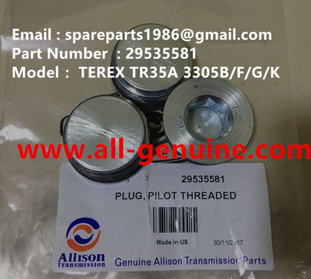 Китай ALLISON TRANSMISSION 29535581 PLUG TEREX NHL DUMP TRICK TR35 TR50 TR60 TR100 3305B 3305F 3303 3307 TR45 TR70 MT4400 поставщик
