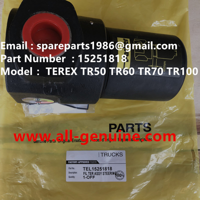 Китай TEREX 15251818 ФИЛЬТР В СБОРЕ  САМОСВАЛЫ NHL MINING TR35 TR50 TR60 TR100 3305B 3305F 3303 3307 TR45 TR70 MT4400 поставщик